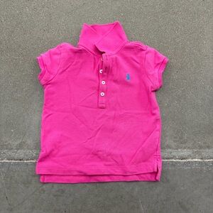 Ralph Lauren Kids Bright Pink Polo Shirt